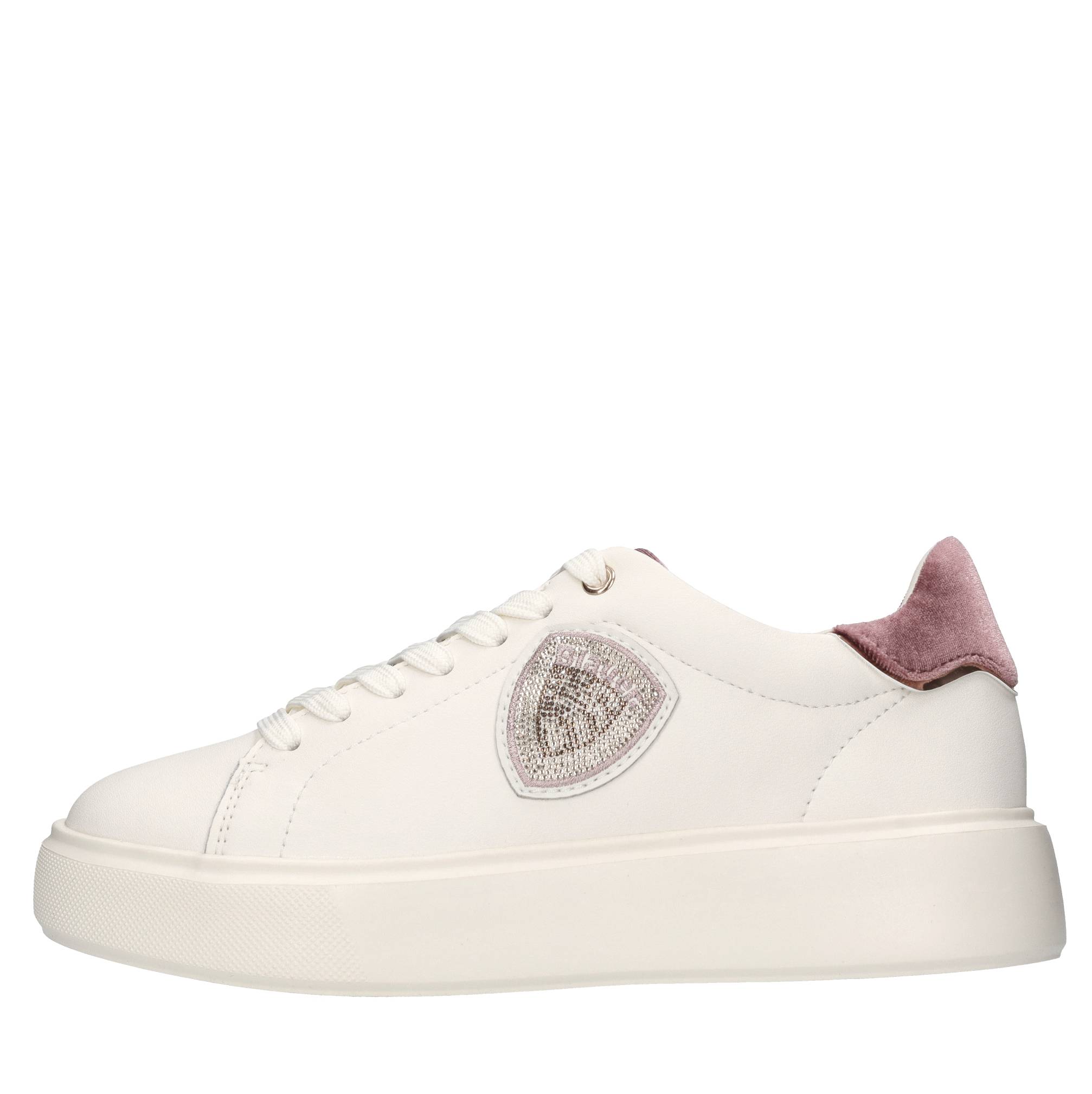Blauer Sneakers Bianco