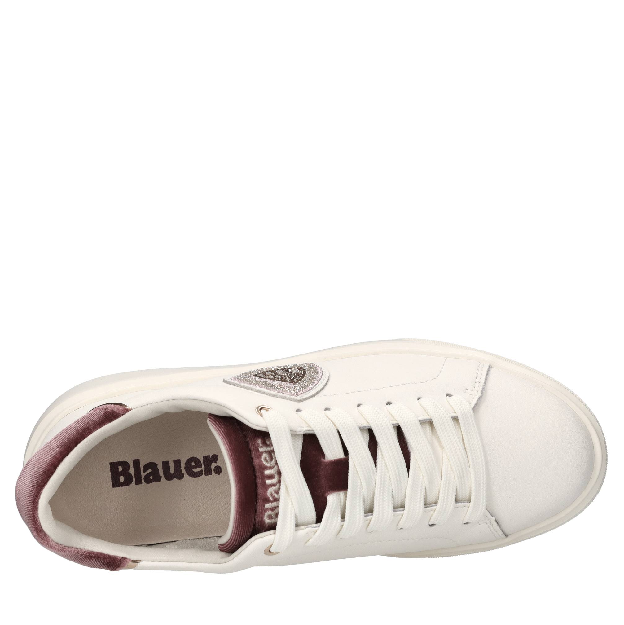 Blauer Sneakers Bianco