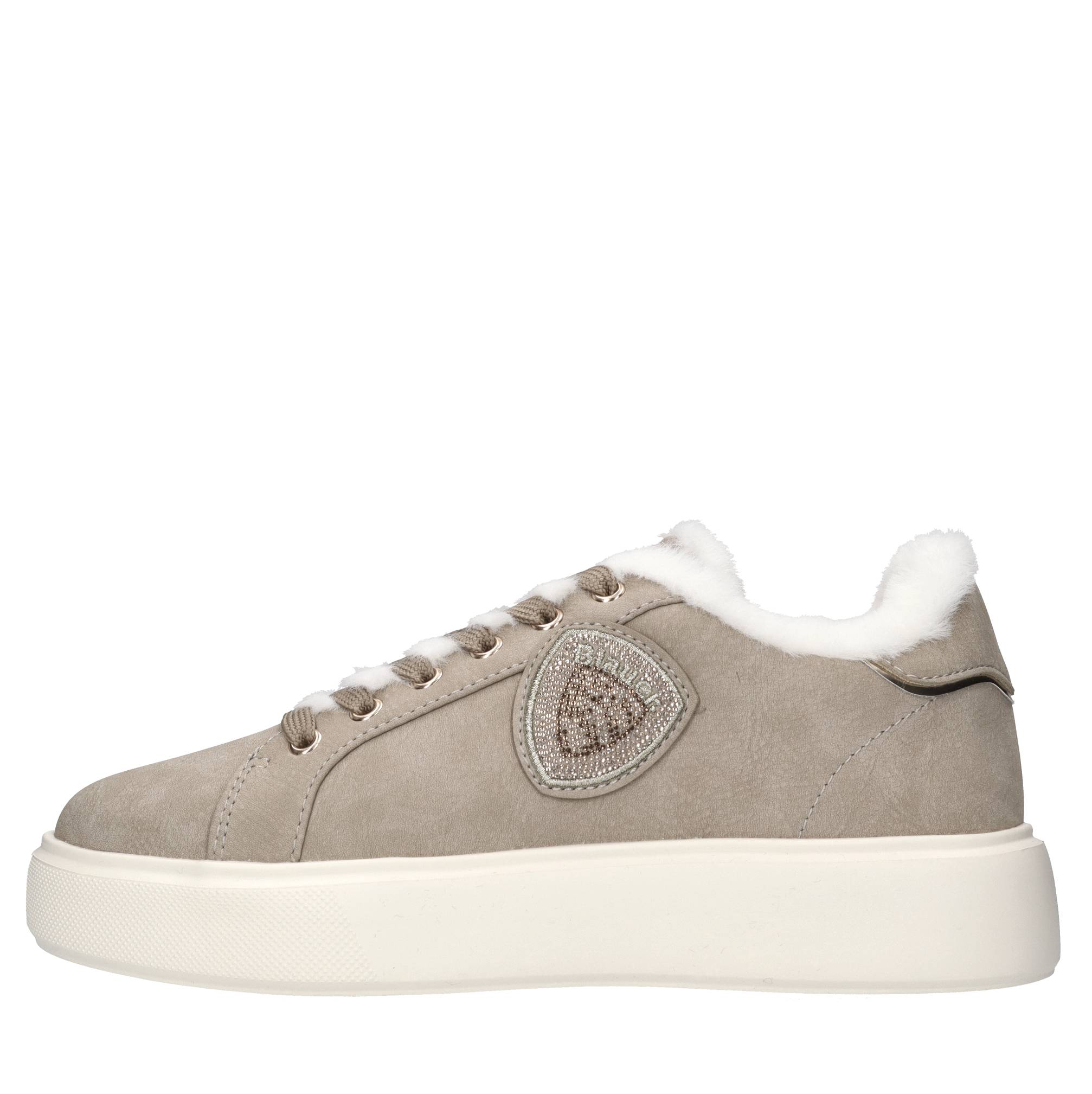 Blauer Sneakers Beige