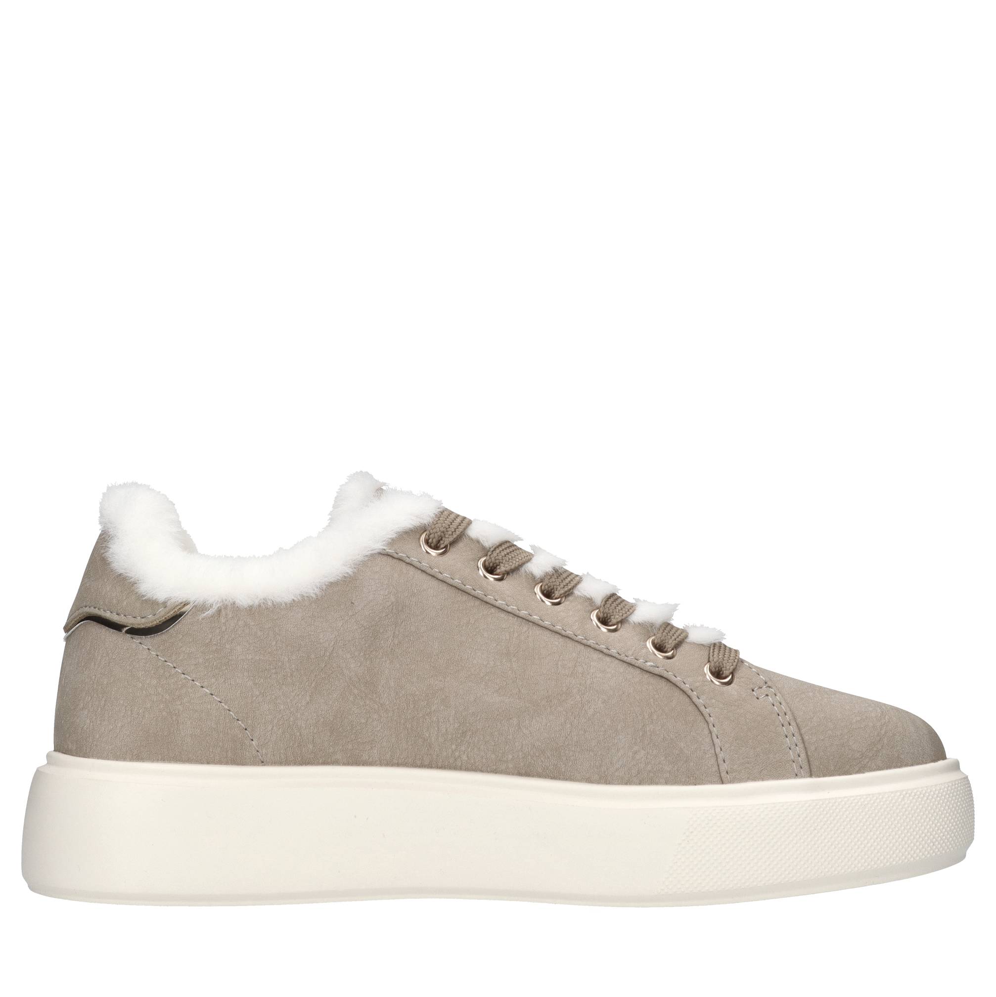 Blauer Sneakers Beige