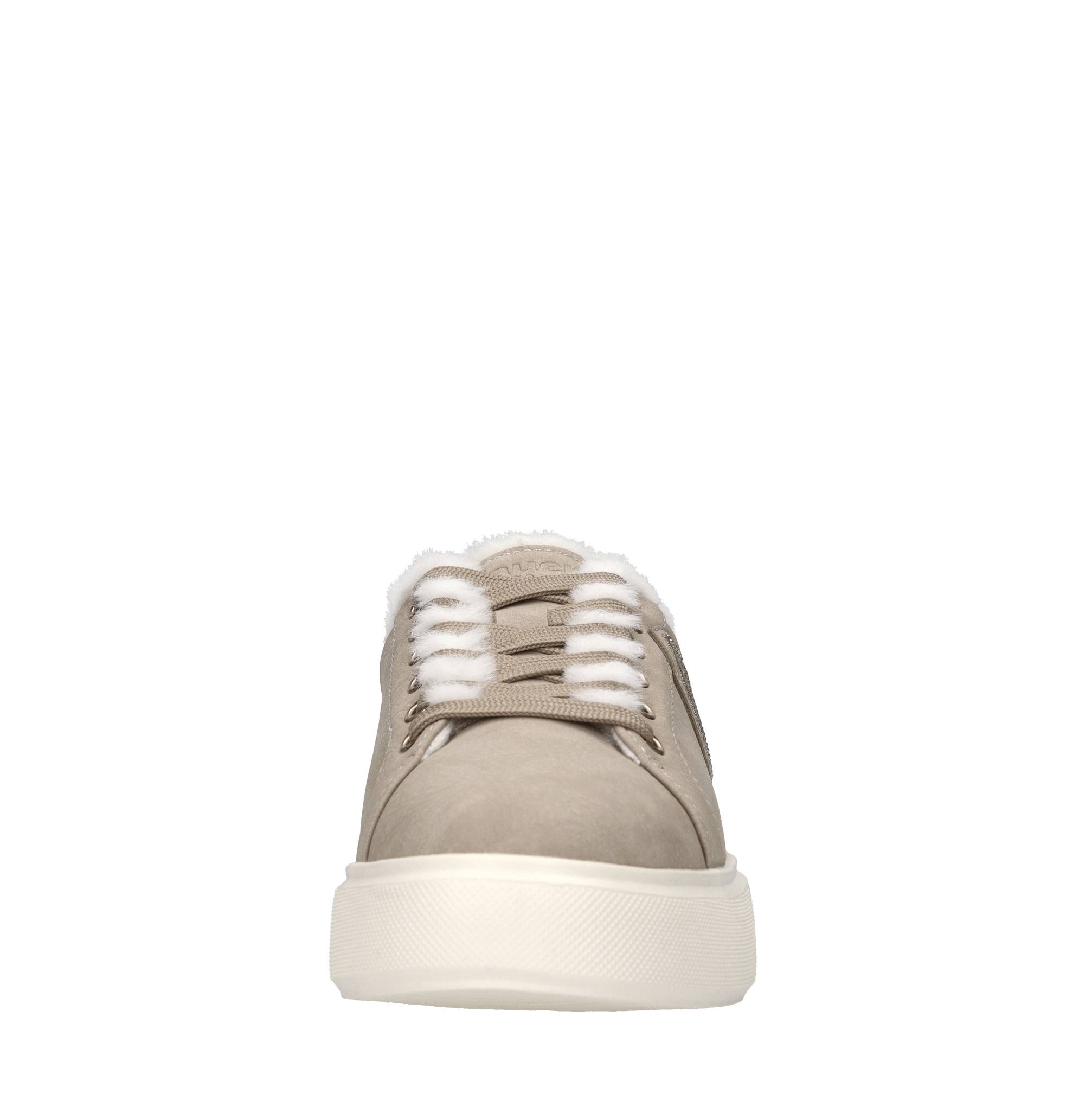 Blauer Sneakers Beige