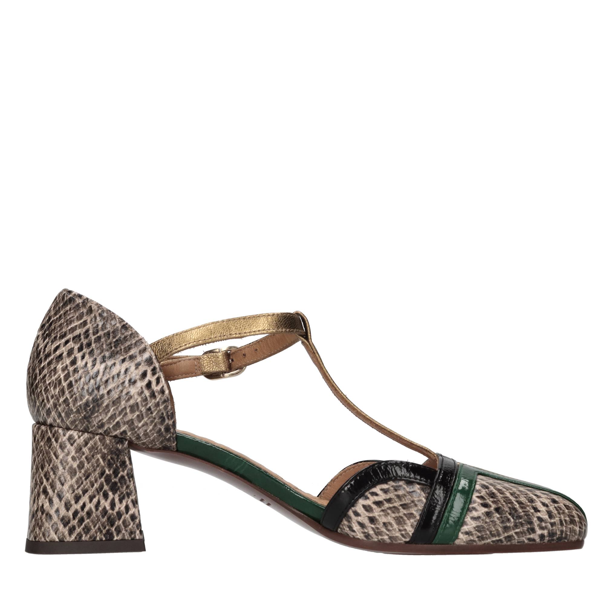 Chie Mihara Chaussures avec talon multicolore