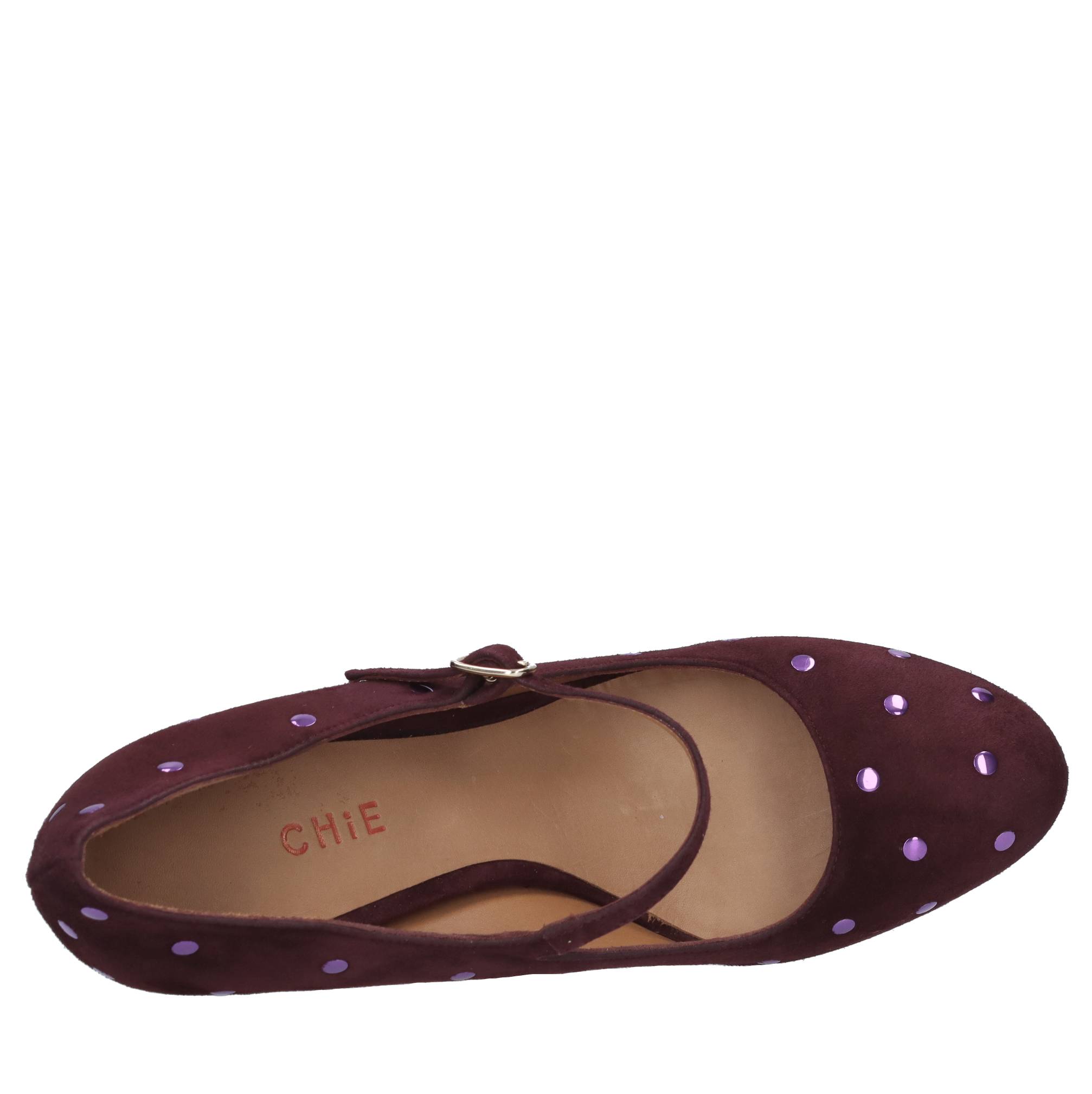 Chie Chaussures avec talon Bordeaux
