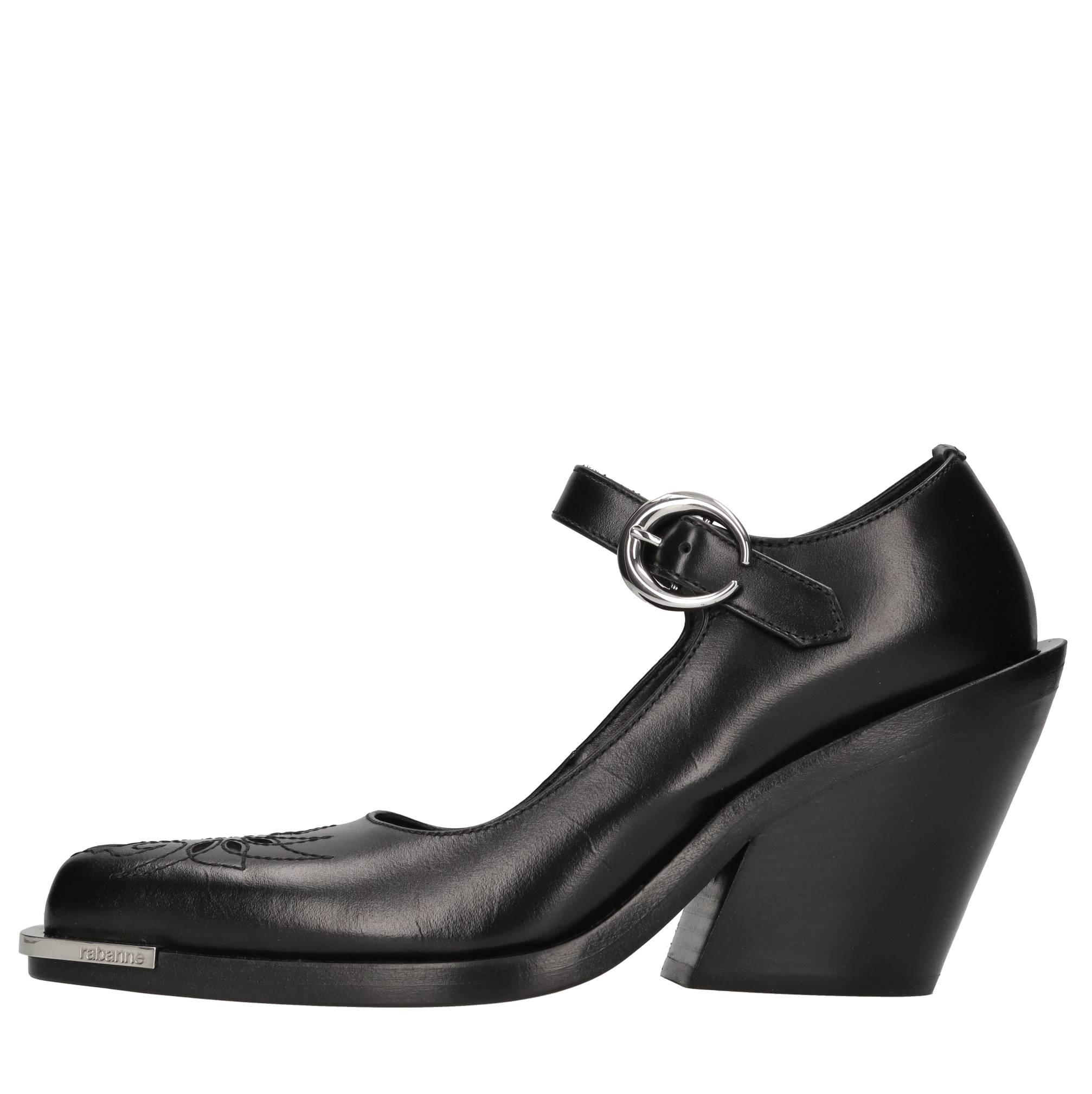 RABANNE Scarpe con Tacco Nero