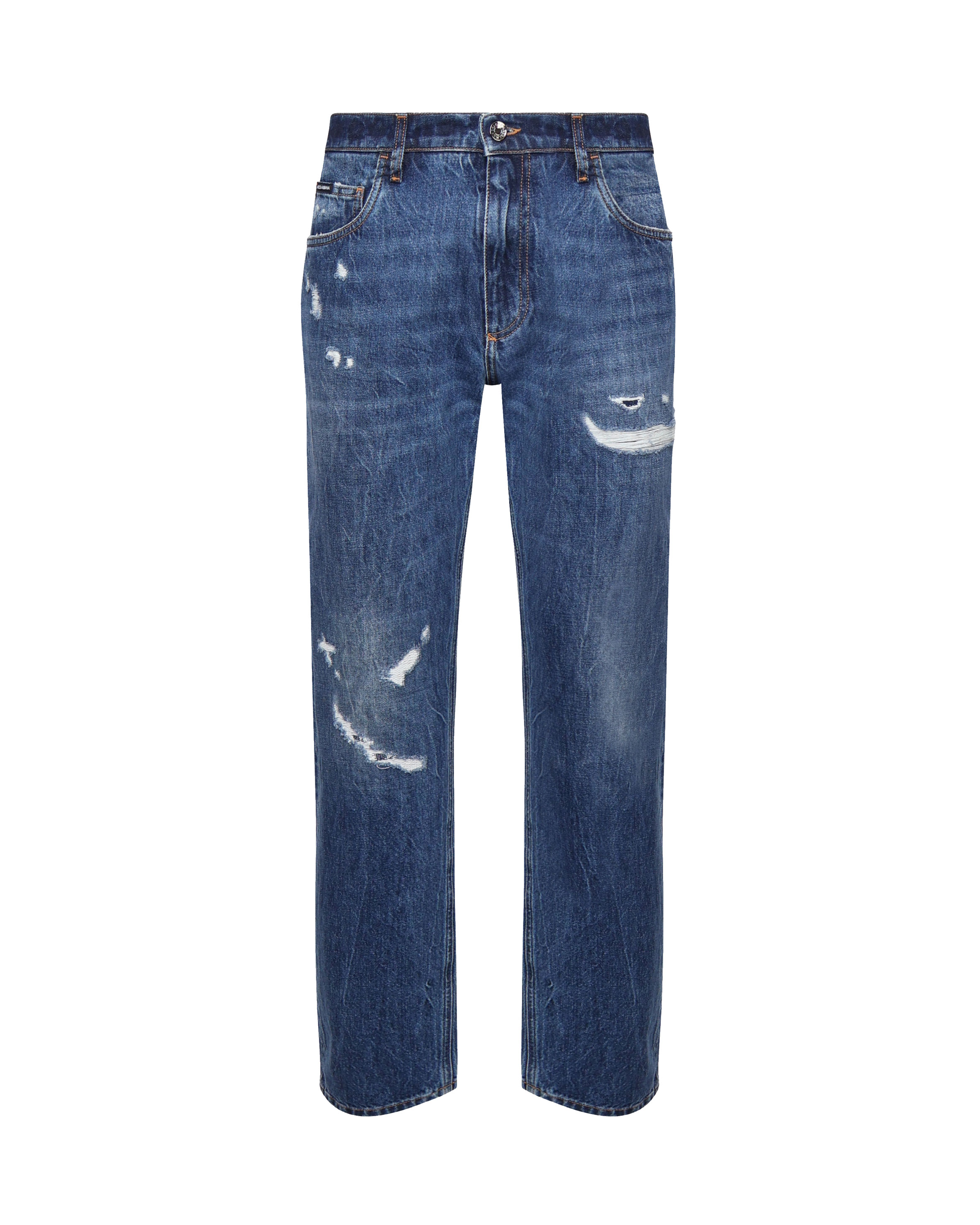 Dolce & Gabbana Logo Embroidery Jeans