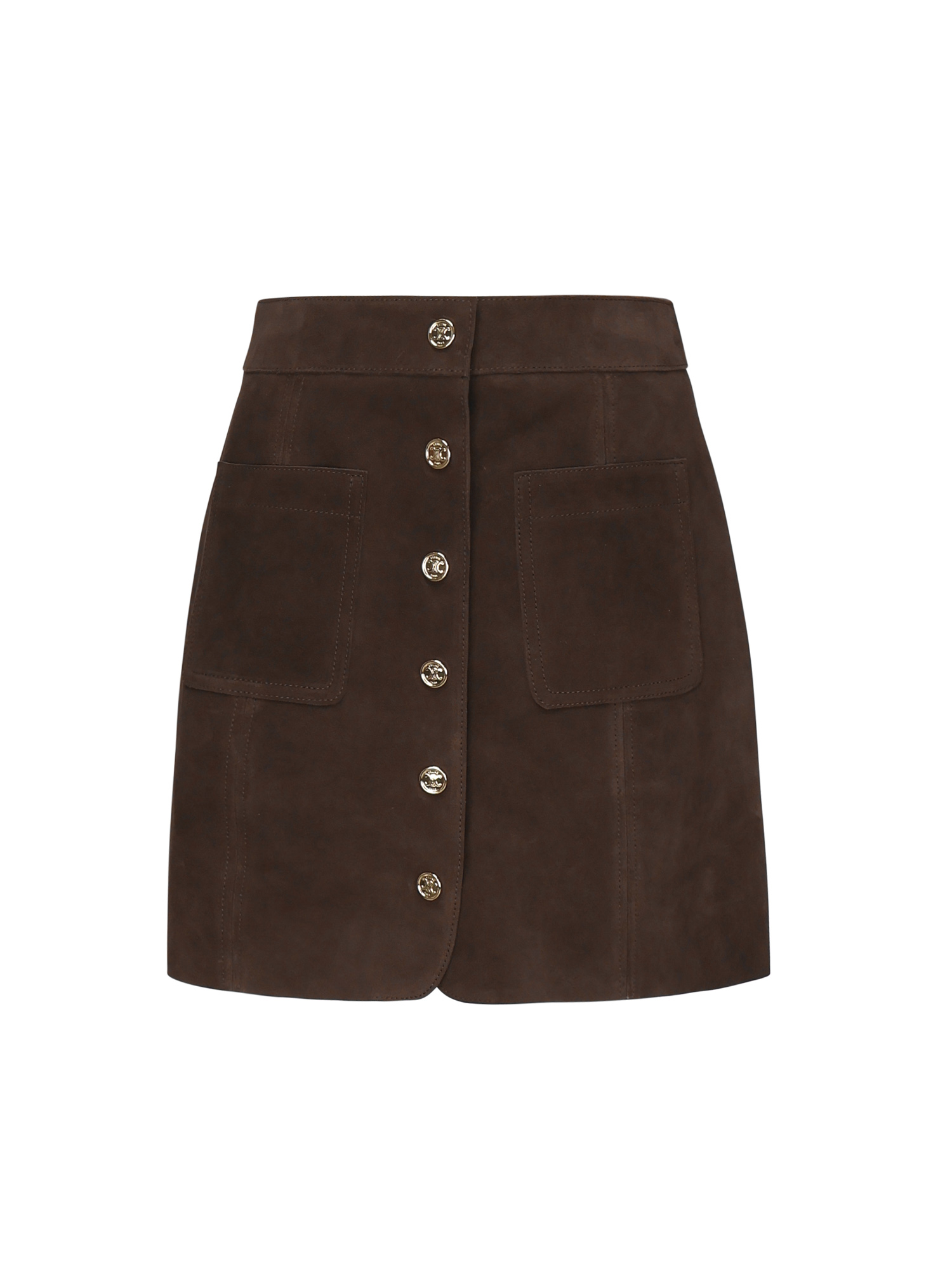Céline Skirts Brown Suede Calf Leather – Women