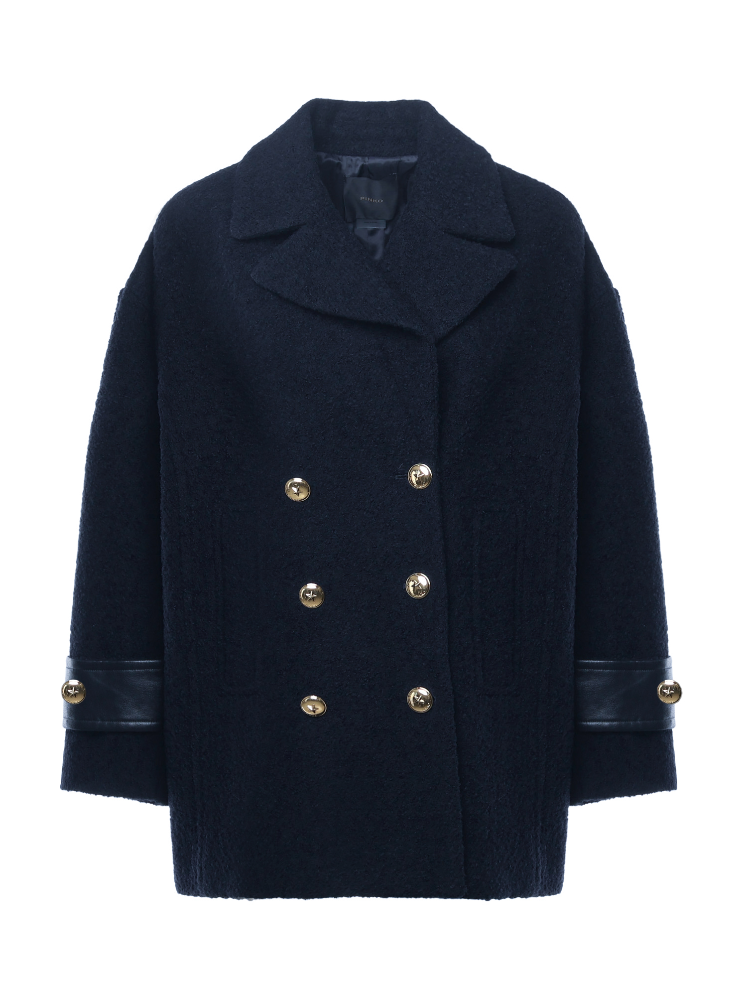 Pinko Manteau Court - Bleu