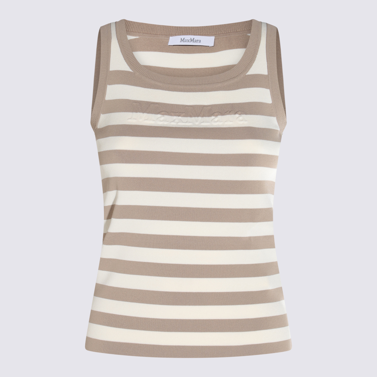 Max Mara Top Avorio/corda _vi Pa - Women