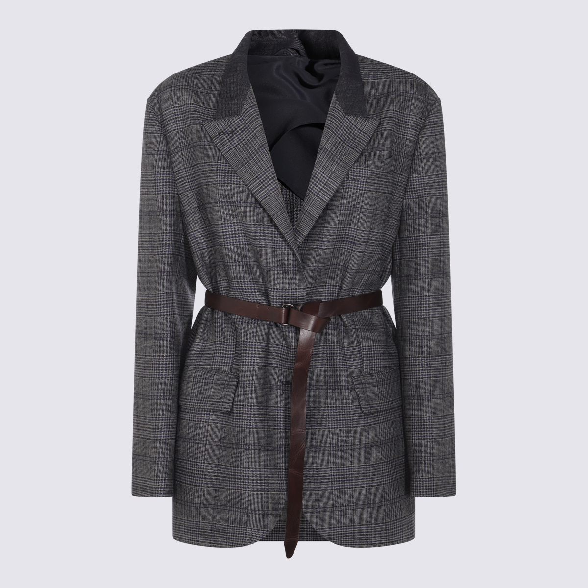 Brunello Cucinelli Jackets Blue/grigio _wv – Women