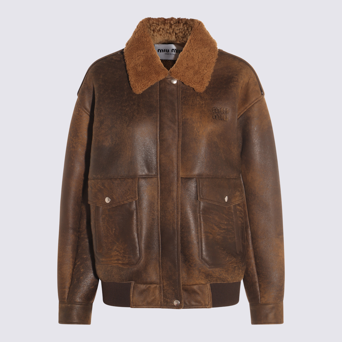 Miu Miu Miu Jackets Brown _le – Women
