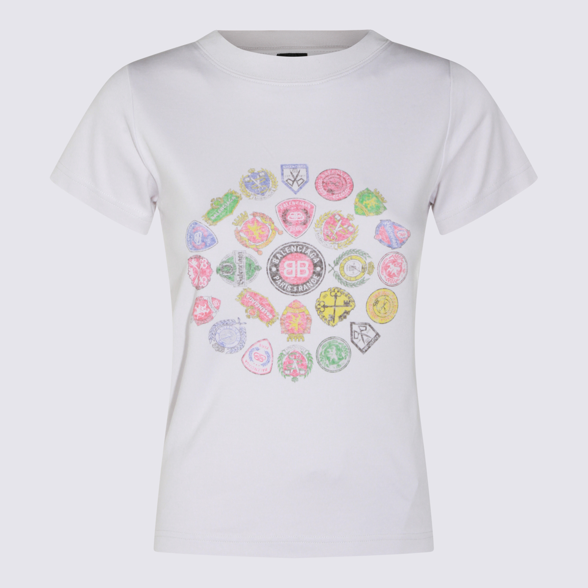 Balenciaga T-shirts and Polos Dirty White _100 % Co – Women