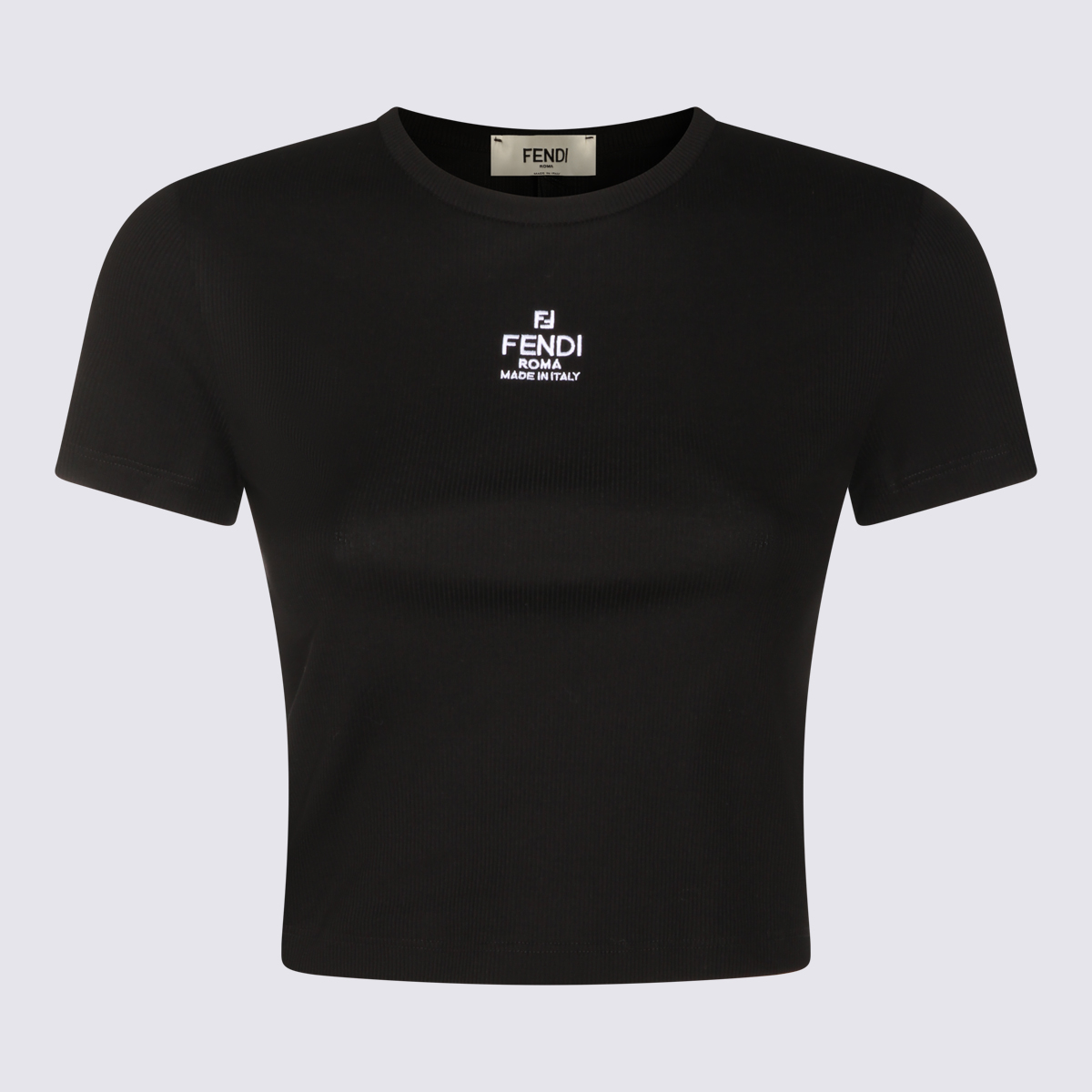 Fendi T-shirts and Polos Black _100 % Co – Women
