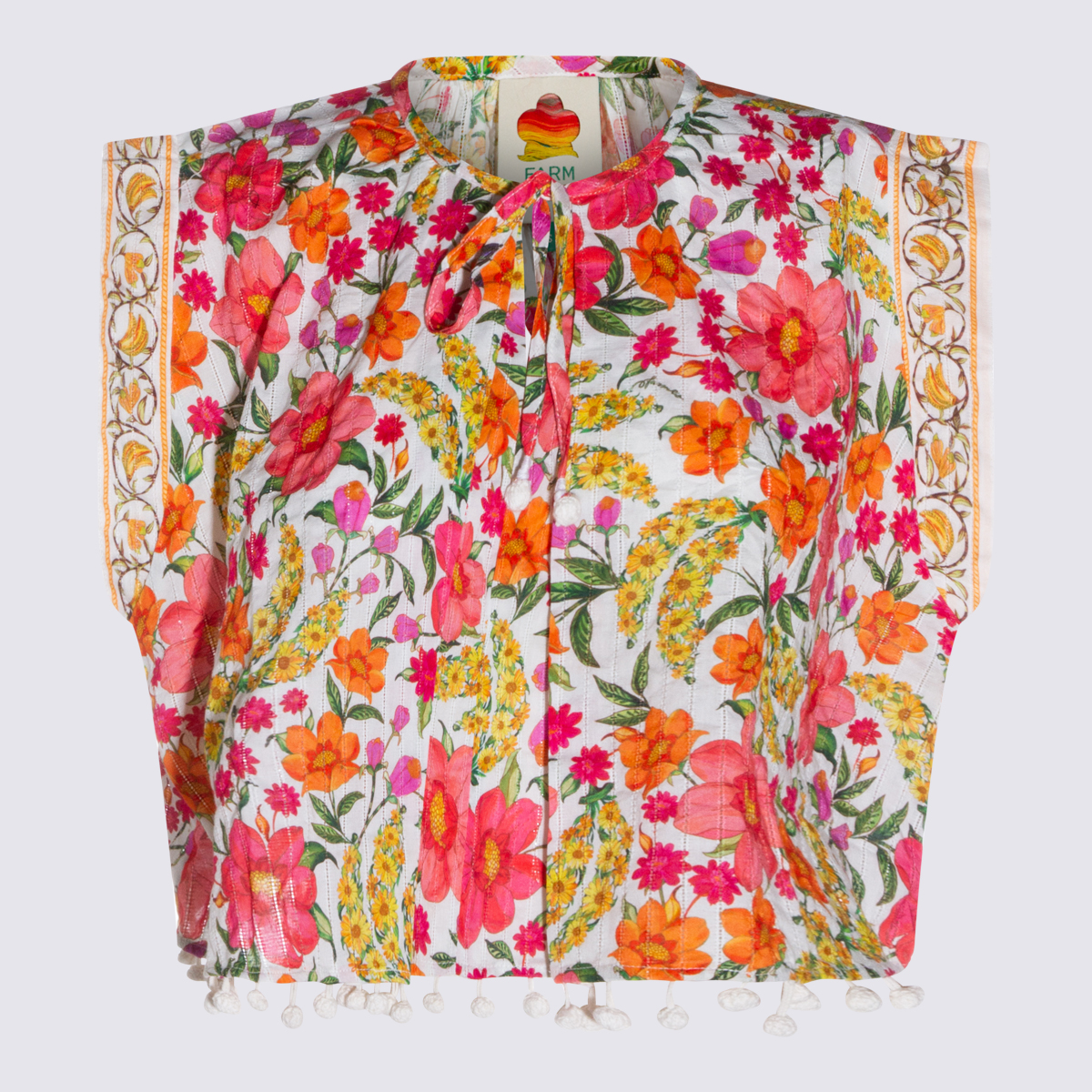 The Row FARM RIO Shirts Banana Flowers Off-white - Women　FARM RIO シャツ バナナ フラワーズ オフホワイト - レディース