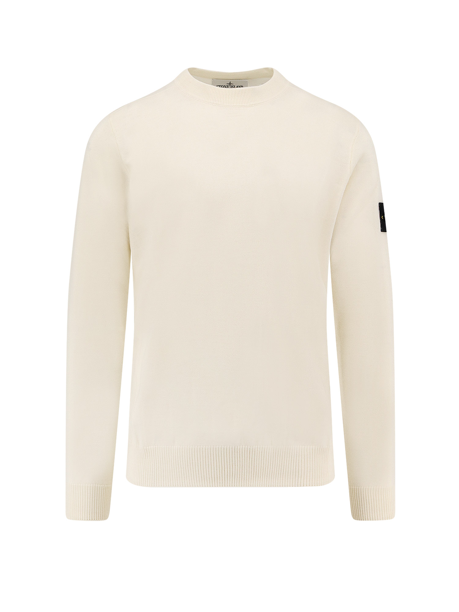 Stone Island Pull Col Bateau - Blanc