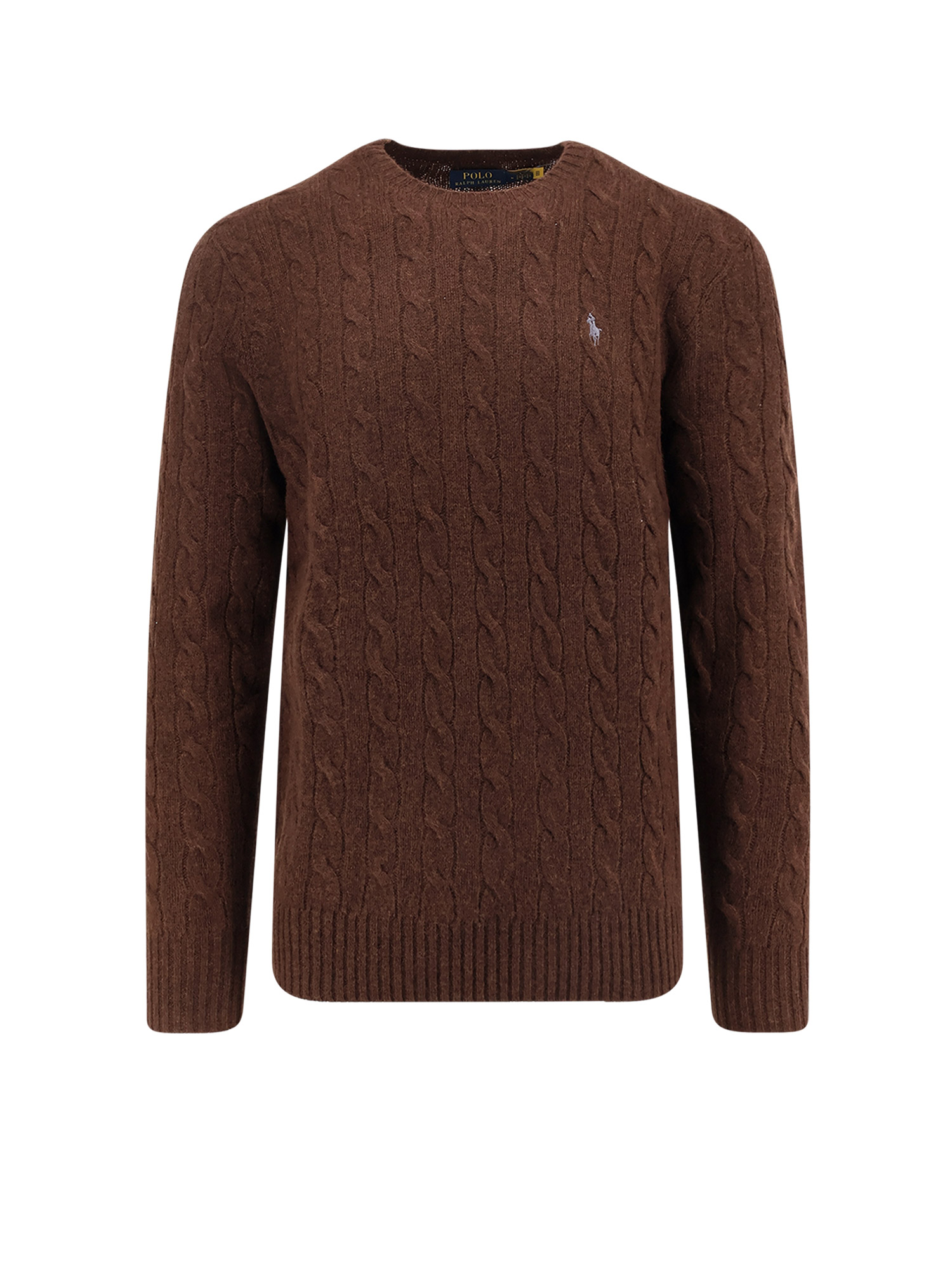 Polo Ralph Lauren Brown Cashmere Wool Blend Knitwear