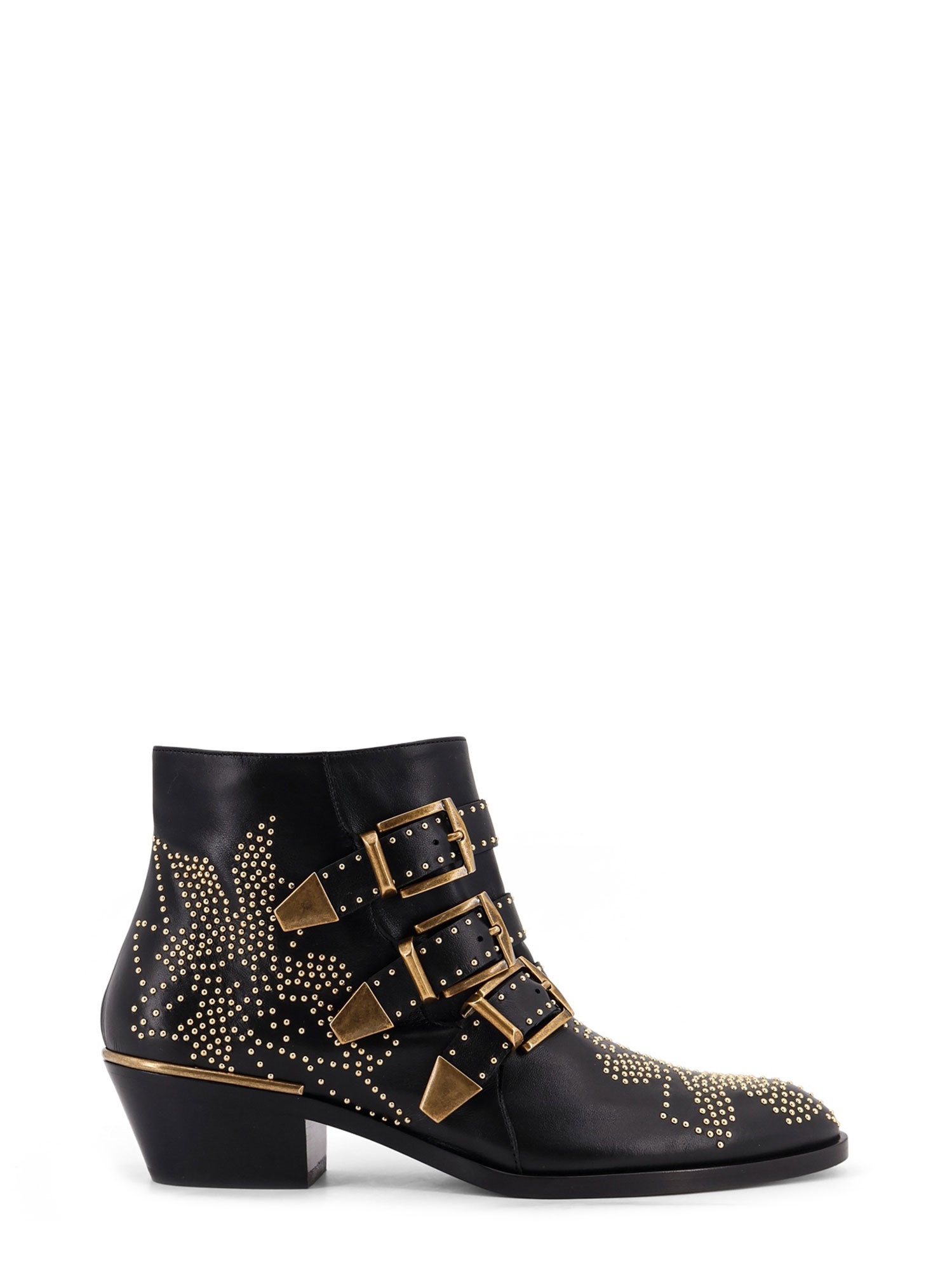 Chloè Boots Black Gold. Pelle – Women