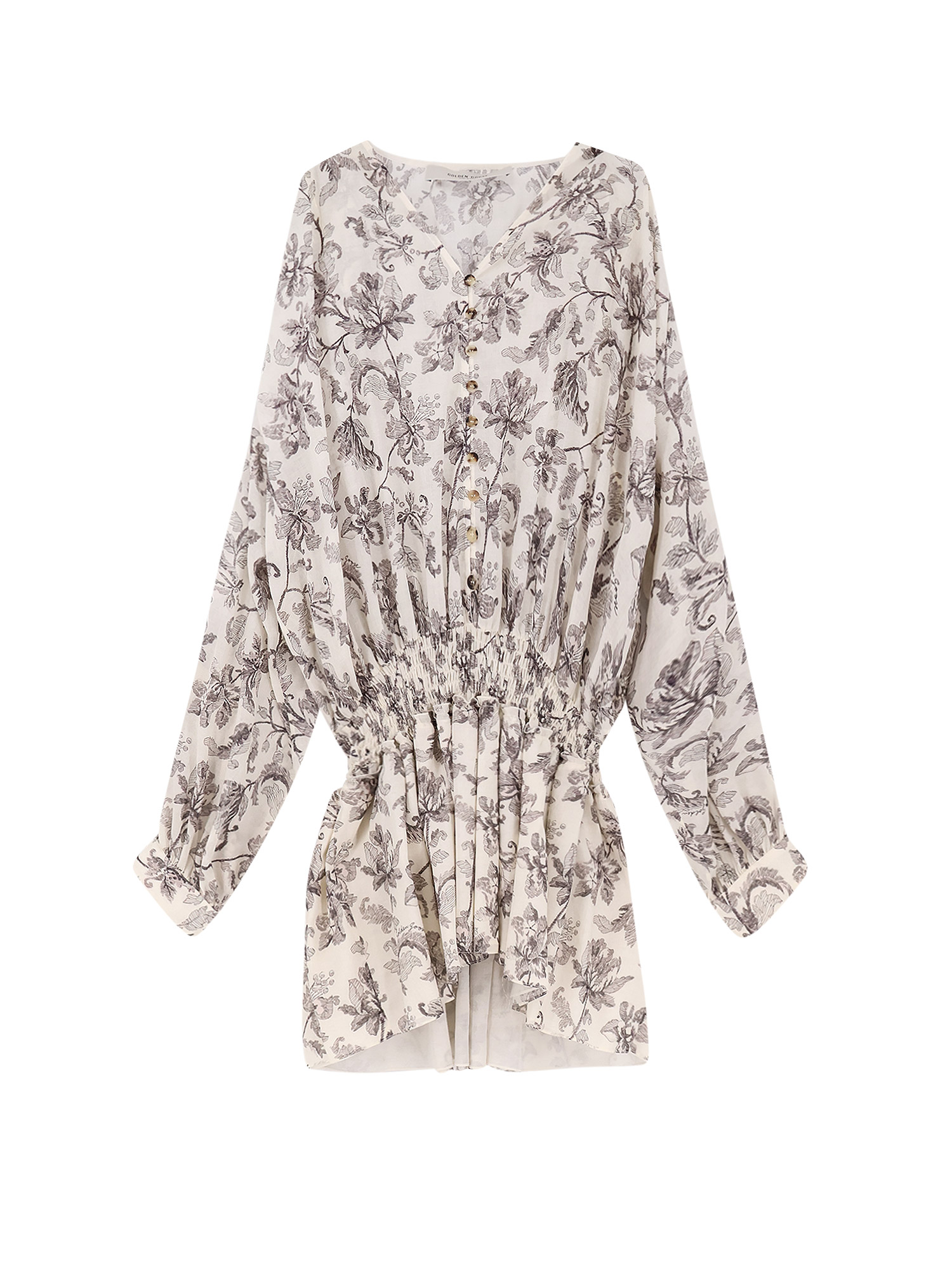 Golden Goose Dresses Dusty White Black Cotone – Women
