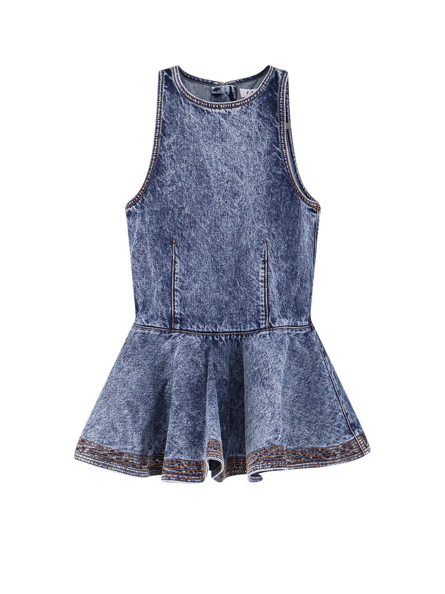Alaia T-shirts and Polos Bleu Neige Cotone Poliuretano – Women