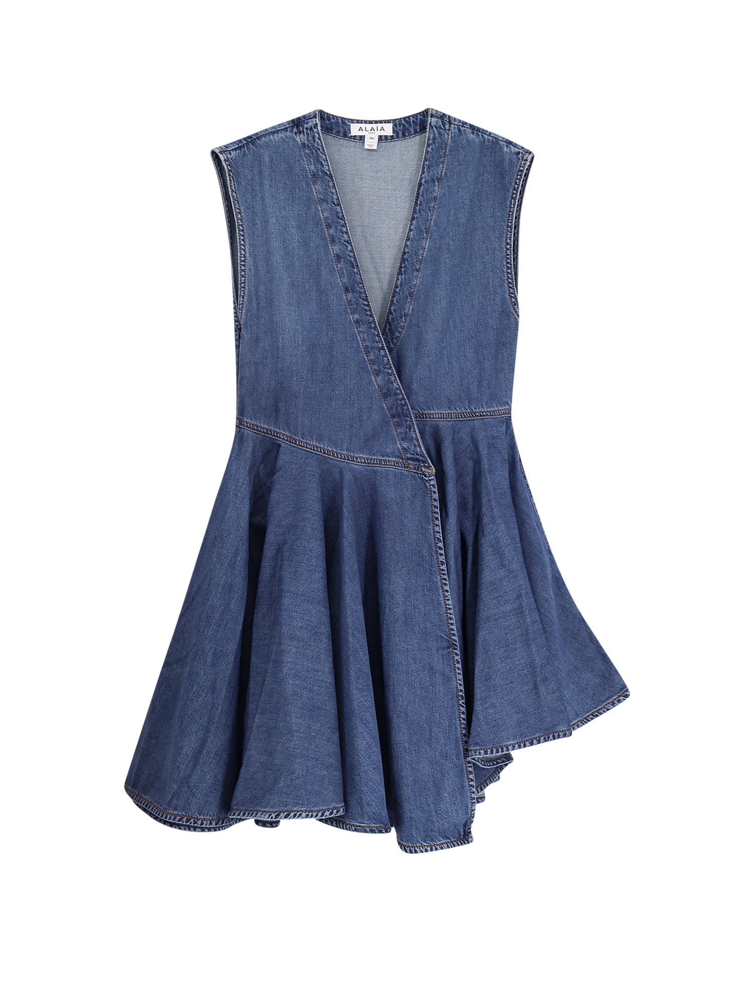 Alaia Dresses Bleu Mineral Cotone – Women