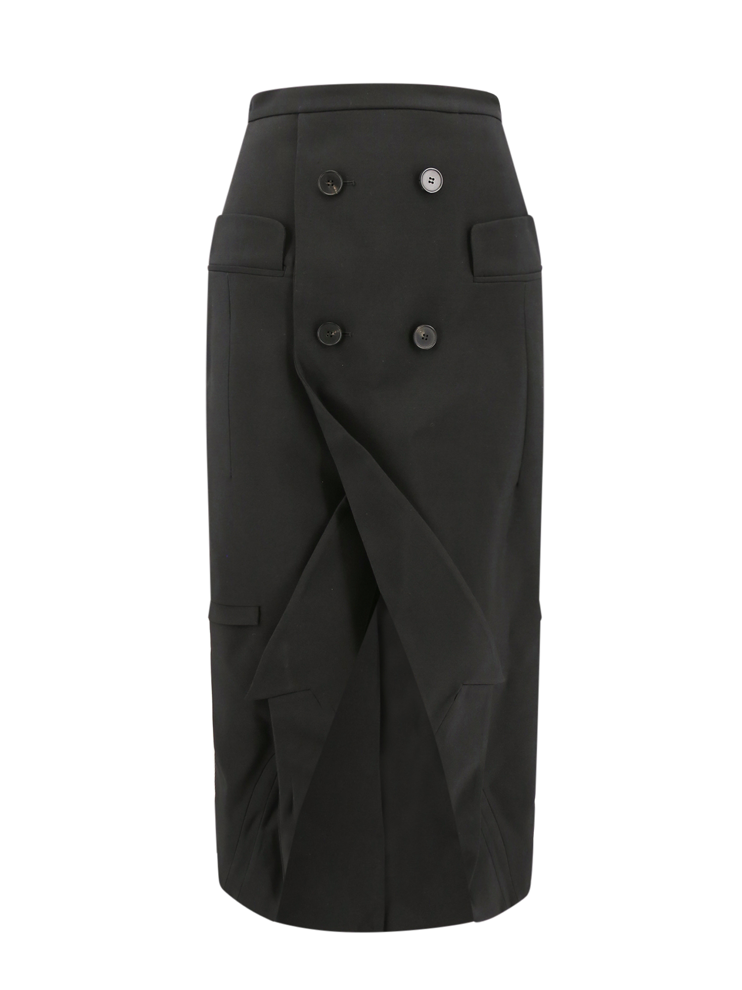 Alexander McQueen Skirts Black Lana Certificata – Women