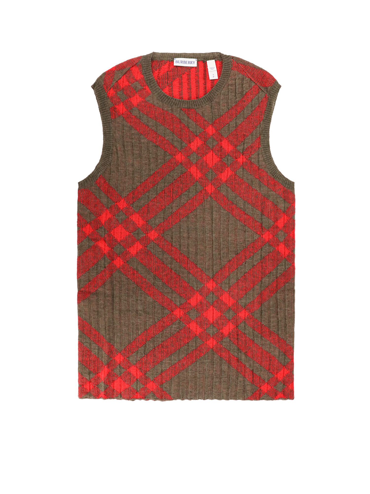 Burberry check Dark Green Nylon Blend Vest