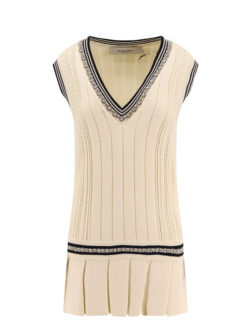 Golden Goose Dresses White Cotone Organico – Women