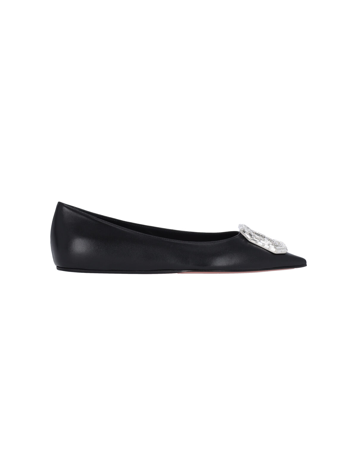 Amina Muaddi Flat Shoes Black – Women