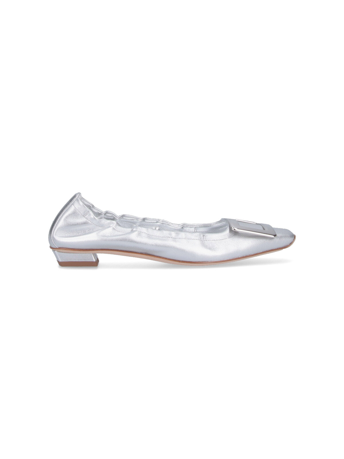 Roger Vivier Flat shoes Silver Outer: Lambskin – Women