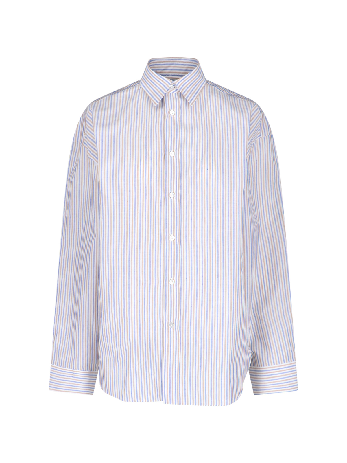 Finamore Shirts White Cotton Linen – Women