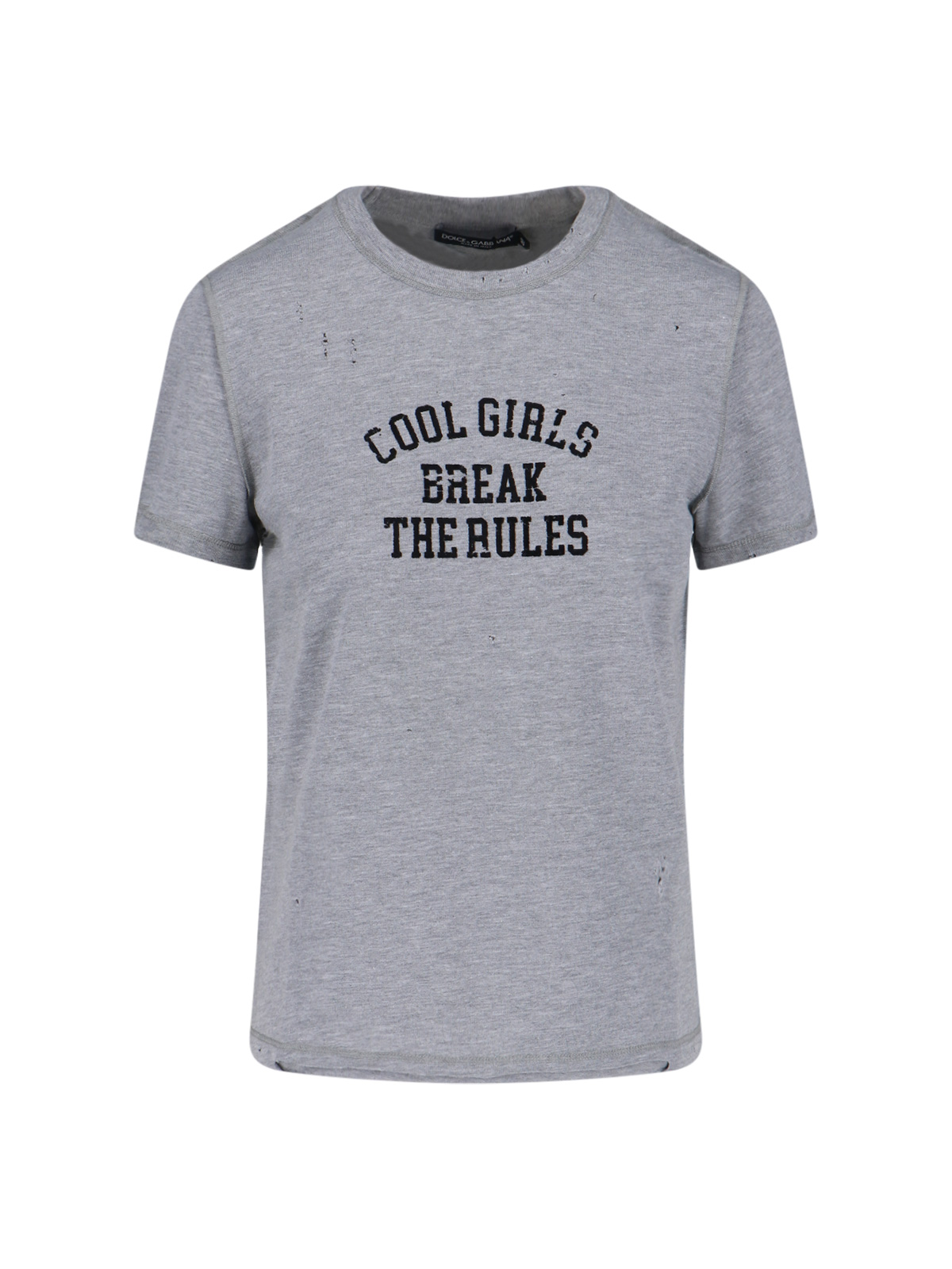 Dolce & Gabbana T-shirts and Polos Grey Cotton – Women