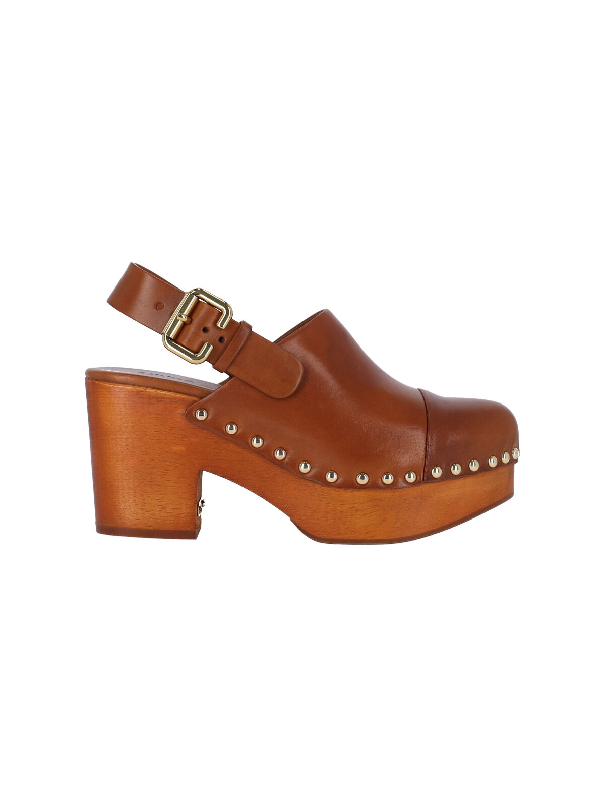 Chloè Sandals Brown Upper: Calf Leather – Women