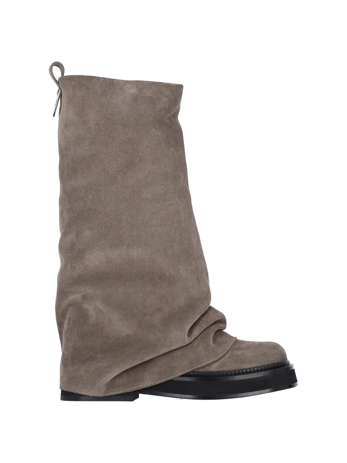 The Attico Boots Beige Suede Leather – Women