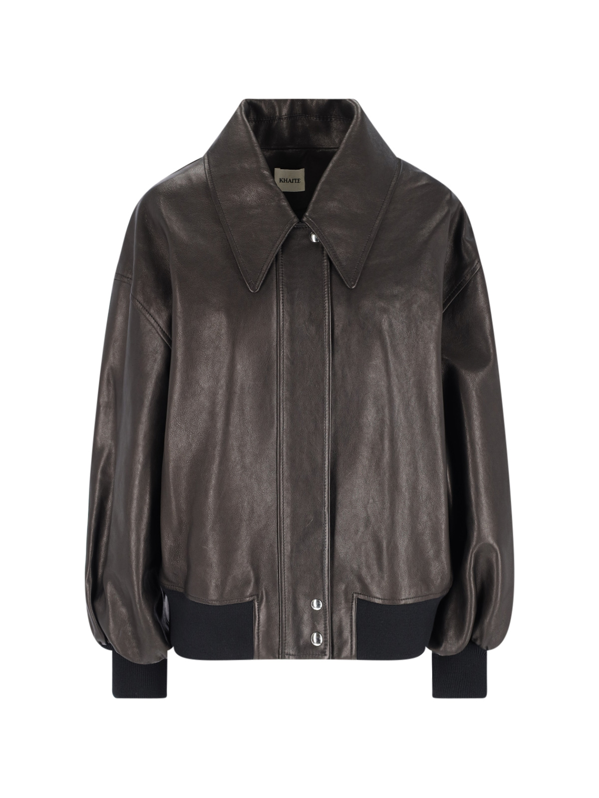 KHAITE Jackets Black Lamb Leather – Women