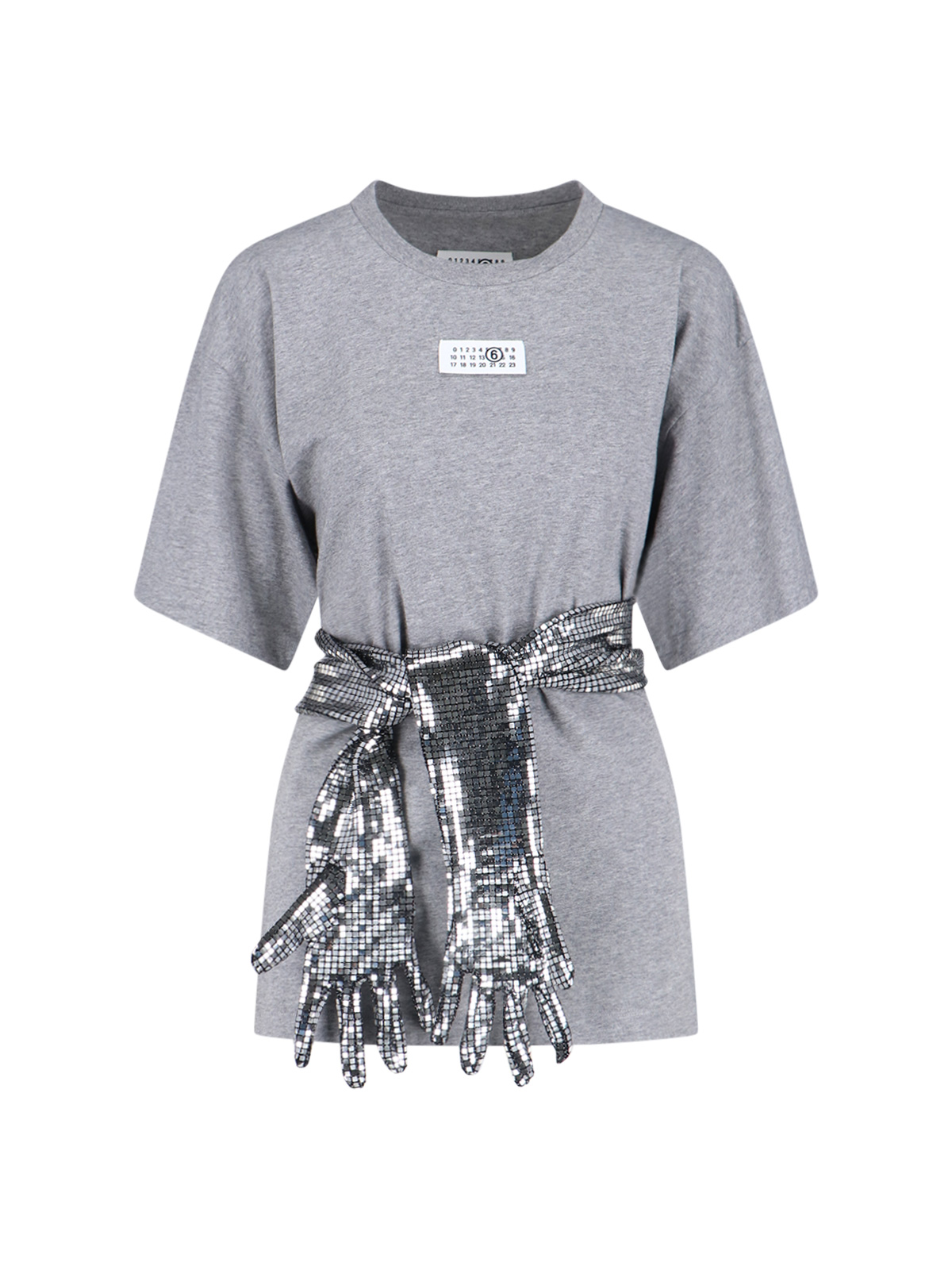 MM6 Maison Margiela T-shirts and Polos Grey Cotton – Women