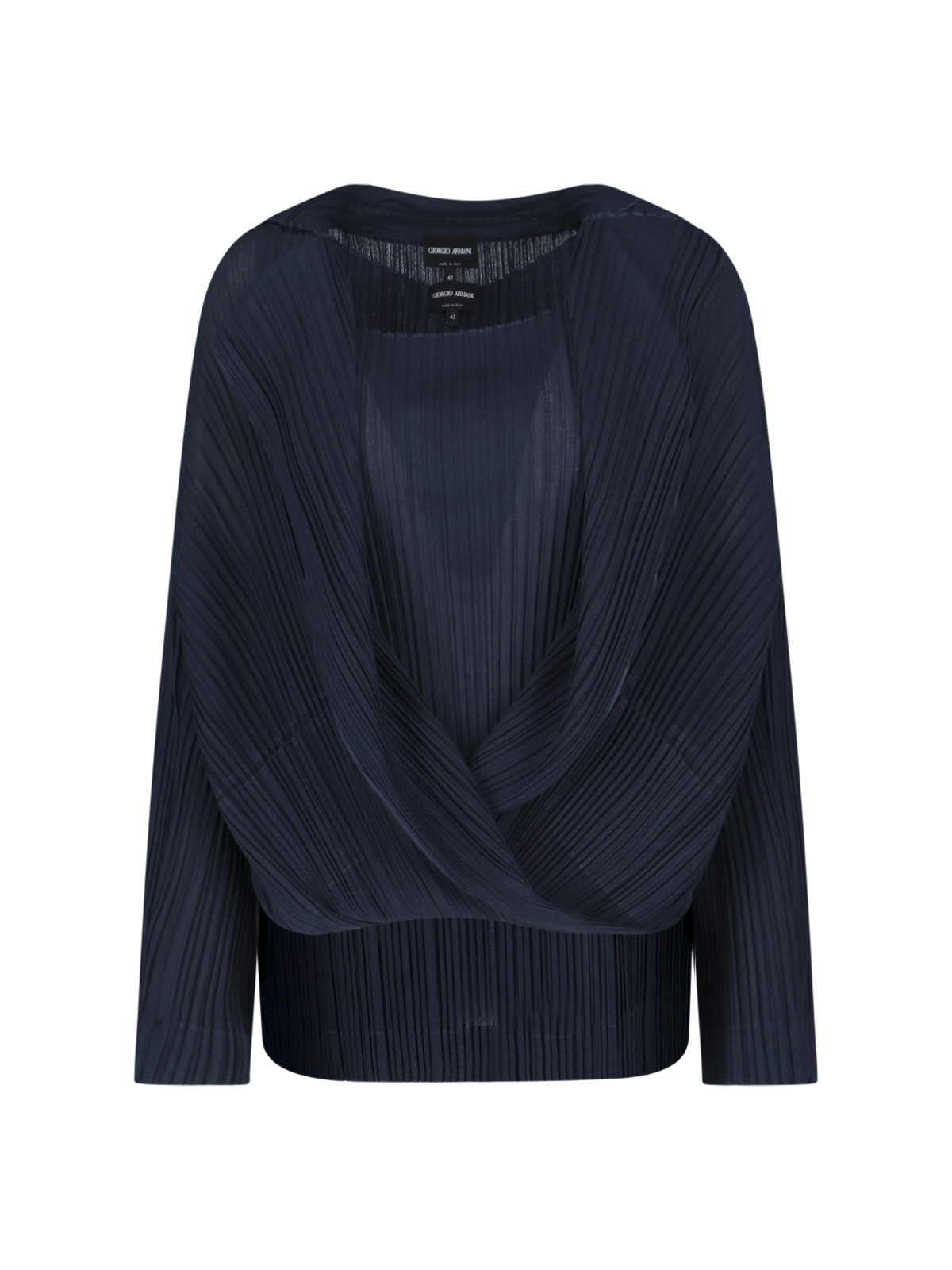 Giorgio Armani Sweaters Blue Polyester – Women