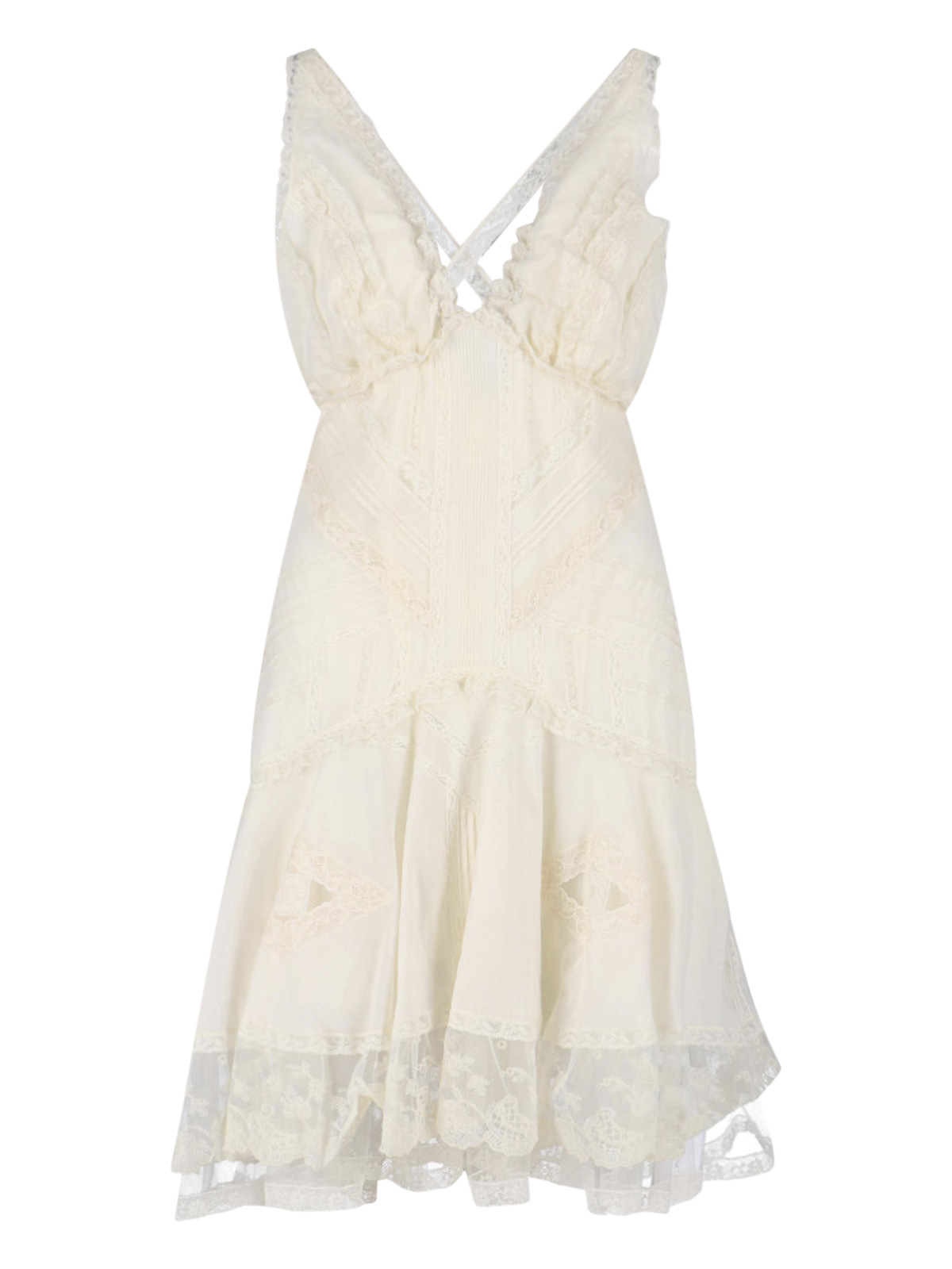 Ermanno Scervino Dresses White Cotton – Women