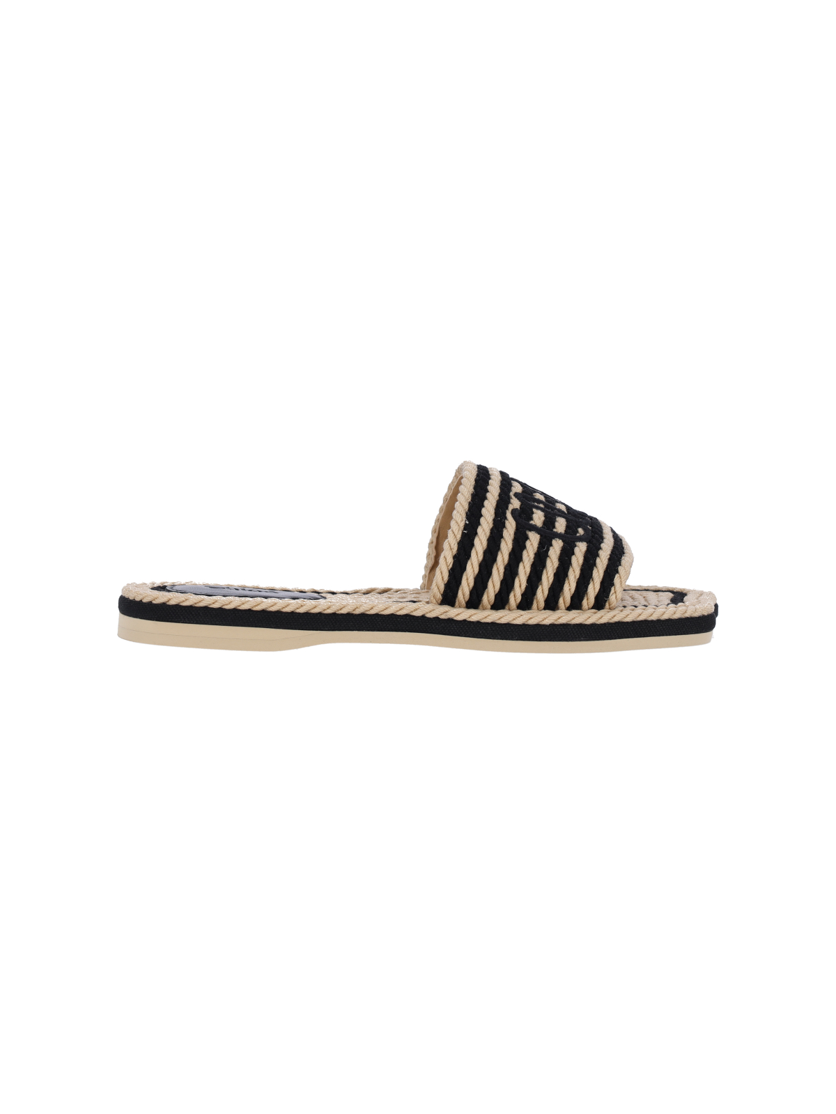 Chloè Sandals Black Upper: Cotton – Women